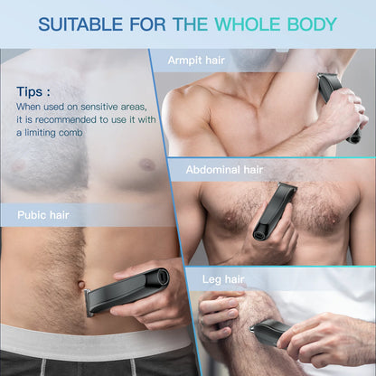 Kensen S25 Men's Electric Body Hair Trimmer & Razor